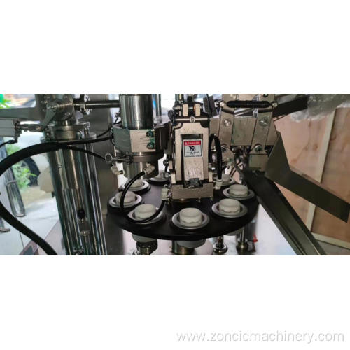 automatic medcine cosmetic chemical shoe polish metal tube filling and sealing machine